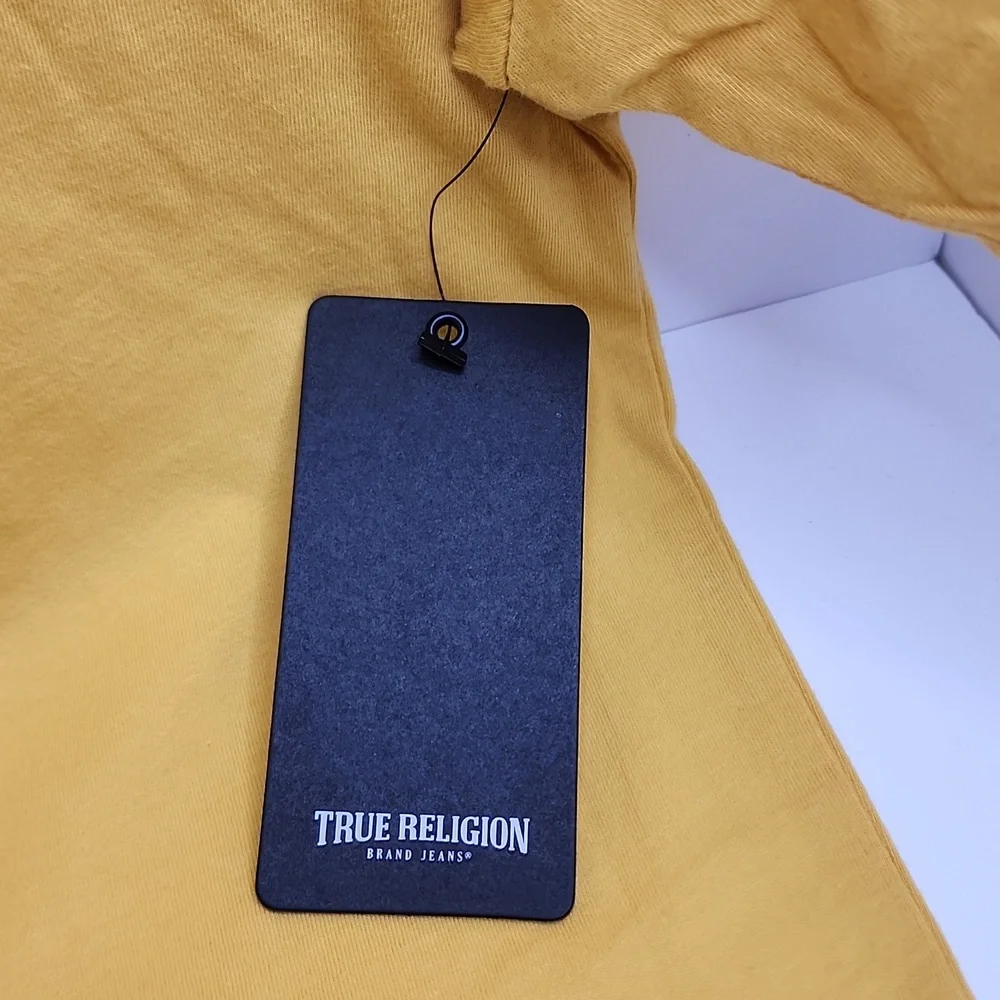 TRUE RELIGION YELLOW 3 EXTRA LARGE (XXXL) TSHIRT